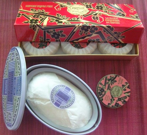 la société parisienne de savons, savons, bougies parfumées, baume, cold cream, poudre libre